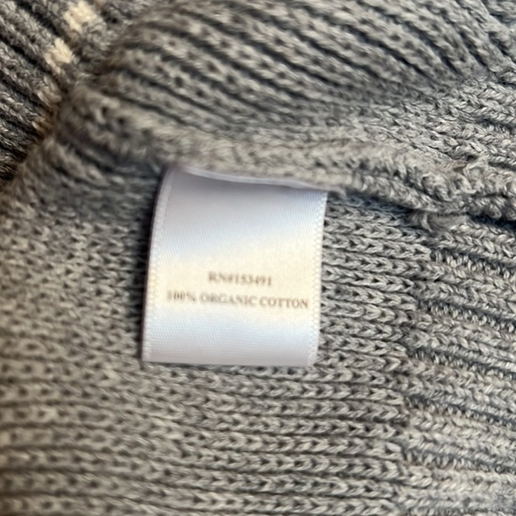 Hope and Henry Sweater button down blue and grey with red stripes size 4 (xxs) - Picture 12 of 12